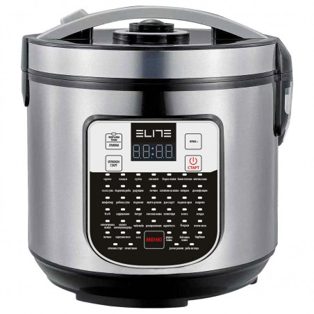 Multicooker Elite EMC-51286, 900 W, 5 l, 46 de programe, cronometru, afișaj LED, oțel inoxidabil