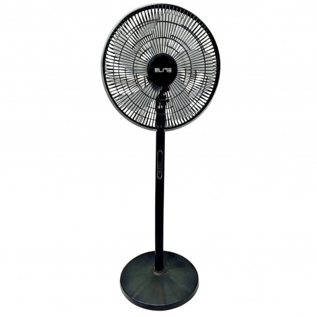 Ventilator Elite EUSFS-1433BL, 40 W, 40 cm, 3 viteze, temporizator de 9 ore, negru