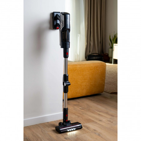 Aspirator vertical Goldmann GM1001D, 315 AW, 0,6 l, 3 trepte, Perie cu iluminare LED, 10.000 rpm, Negru