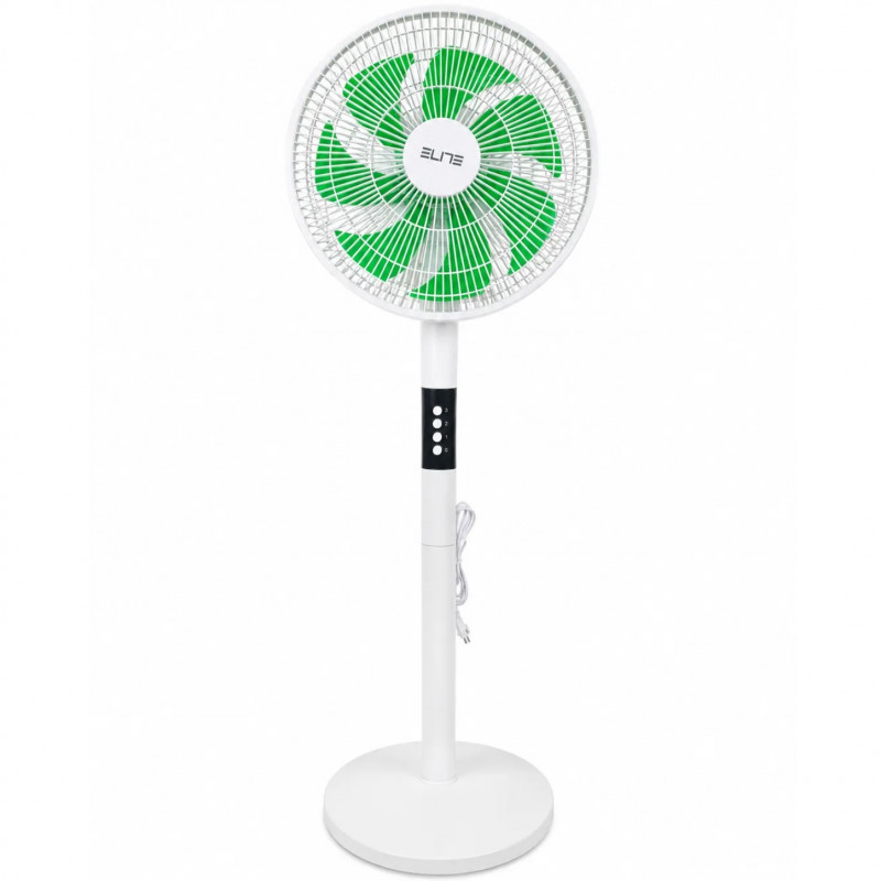 Ventilator Elite EFS-1345, 40 W, 30 cm, 3 viteze, oscilație, 7 pale, alb/verde
