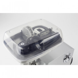 Masina de tocat electrica Caso FW 2000, 2000 W, 2 viteze, Reverse, Accesorii, Otel inoxidabil, Alb