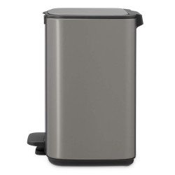 Coș de gunoi Brabantia Bo Pedal 1010127, 7 l, închidere lentă, bază cauciucată, gri închis