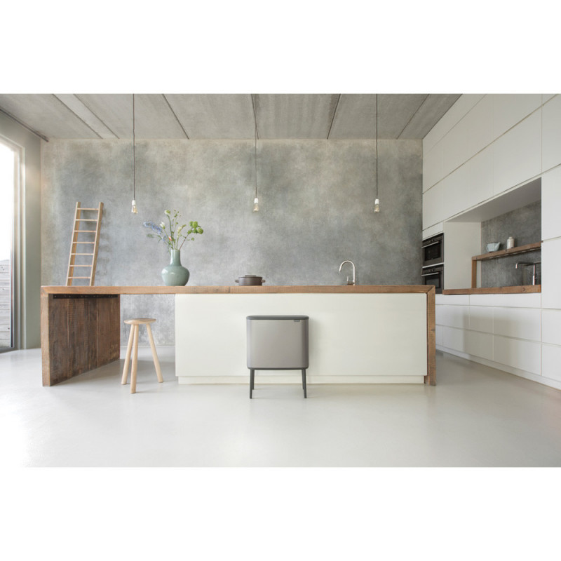 Coș de gunoi Brabantia Bo Touch 651105, 36 l, deschidere lină și silențioasă, deschidere largă, gri