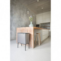 Coș de gunoi Brabantia Bo Touch 651105, 36 l, deschidere lină și silențioasă, deschidere largă, gri