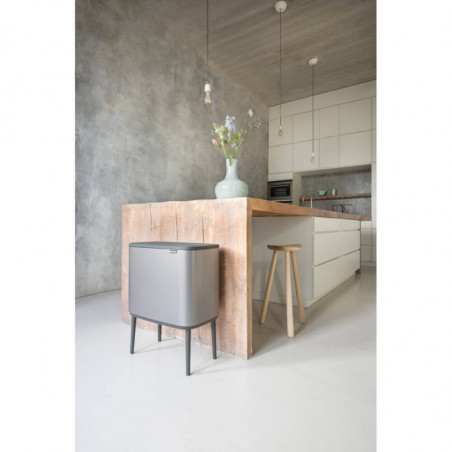 Coș de gunoi Brabantia Bo Touch 651105, 36 l, deschidere lină și silențioasă, deschidere largă, gri