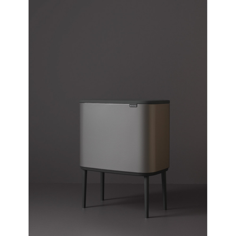 Coș de gunoi Brabantia Bo Touch 651105, 36 l, deschidere lină și silențioasă, deschidere largă, gri