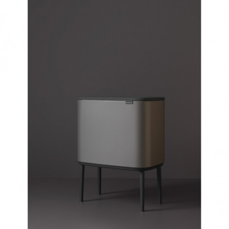 Coș de gunoi Brabantia Bo Touch 651105, 36 l, deschidere lină și silențioasă, deschidere largă, gri