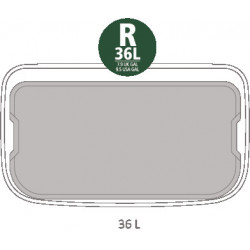 Coș de gunoi Brabantia Bo Touch 651105, 36 l, deschidere lină și silențioasă, deschidere largă, gri