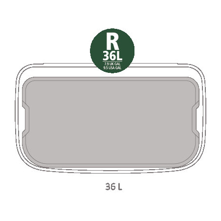 Coș de gunoi Brabantia Bo Touch 651105, 36 l, deschidere lină și silențioasă, deschidere largă, gri
