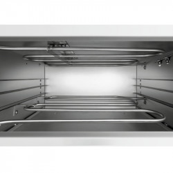 Cuptor electric pentru pizza Bartscher ST340, 1,5 kW, Pana la 33,5 cm, 50-250 °C, Elemente de incalzire superior si inferior, Otel zincat, Iinox