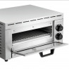Cuptor electric pentru pizza Bartscher ST340, 1,5 kW, Pana la 33,5 cm, 50-250 °C, Elemente de incalzire superior si inferior, Otel zincat, Iinox