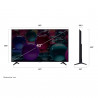 Televizor LG 43UA73003LA, 4K Ultra HD 3840 × 2160, 43″ (108 cm), Clasa G, LED, Smart TV, Upscaling AI, webOS, Negru