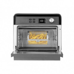 Cuptor multifunctional Air Fryer Caso AirFry Chef 1700, 1700 W, 22 l, 12 programe, 40-230°C, Timer, Iluminare, Functie de uscare, Negru