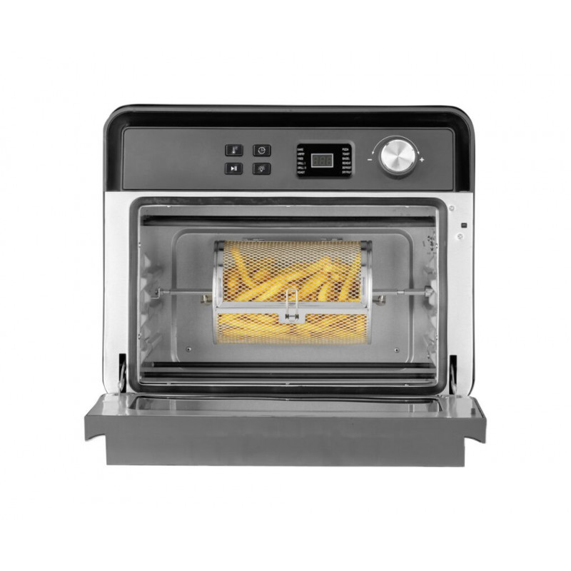 Cuptor multifunctional Air Fryer Caso AirFry Chef 1700, 1700 W, 22 l, 12 programe, 40-230°C, Timer, Iluminare, Functie de uscare, Negru