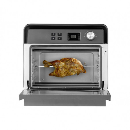 Cuptor multifunctional Air Fryer Caso AirFry Chef 1700, 1700 W, 22 l, 12 programe, 40-230°C, Timer, Iluminare, Functie de uscare, Negru