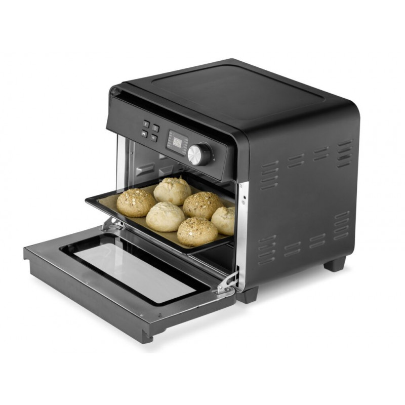 Cuptor multifunctional Air Fryer Caso AirFry Chef 1700, 1700 W, 22 l, 12 programe, 40-230°C, Timer, Iluminare, Functie de uscare, Negru