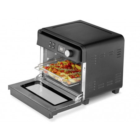 Cuptor multifunctional Air Fryer Caso AirFry Chef 1700, 1700 W, 22 l, 12 programe, 40-230°C, Timer, Iluminare, Functie de uscare, Negru