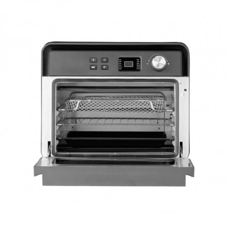 Cuptor multifunctional Air Fryer Caso AirFry Chef 1700, 1700 W, 22 l, 12 programe, 40-230°C, Timer, Iluminare, Functie de uscare, Negru