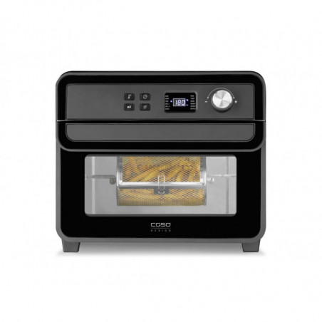 Cuptor multifunctional Air Fryer Caso AirFry Chef 1700, 1700 W, 22 l, 12 programe, 40-230°C, Timer, Iluminare, Functie de uscare, Negru