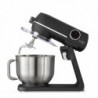 Robot de bucătărie Caso KM 1800 Black-E, 1800 W, 6 l, 10 viteze, cronometru, vas din inox, comandă tactilă, LED, negru mat