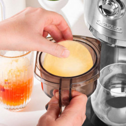 Aparat pentru deserturi cu gheață Gastroback Slushy & Ice Cream, 35 W, 200 ml, fin/grosier, 4 forme, inox