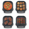 Friteuza cu aer cald si cuptor pentru pizza Caso AirFry & PizzaChef, 2850 W, 6 l, 11 programe, 50-230 °C, Timer, Memento, Pana la 30 cm, Negru
