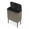 Coș de gunoi Brabantia Bo Touch 651105, 36 l, deschidere lină și silențioasă, deschidere largă, gri