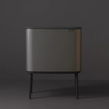 Coș de gunoi Brabantia Bo Touch 651105, 36 l, deschidere lină și silențioasă, deschidere largă, gri