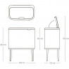 Coș de gunoi Brabantia Bo Touch 651105, 36 l, deschidere lină și silențioasă, deschidere largă, gri