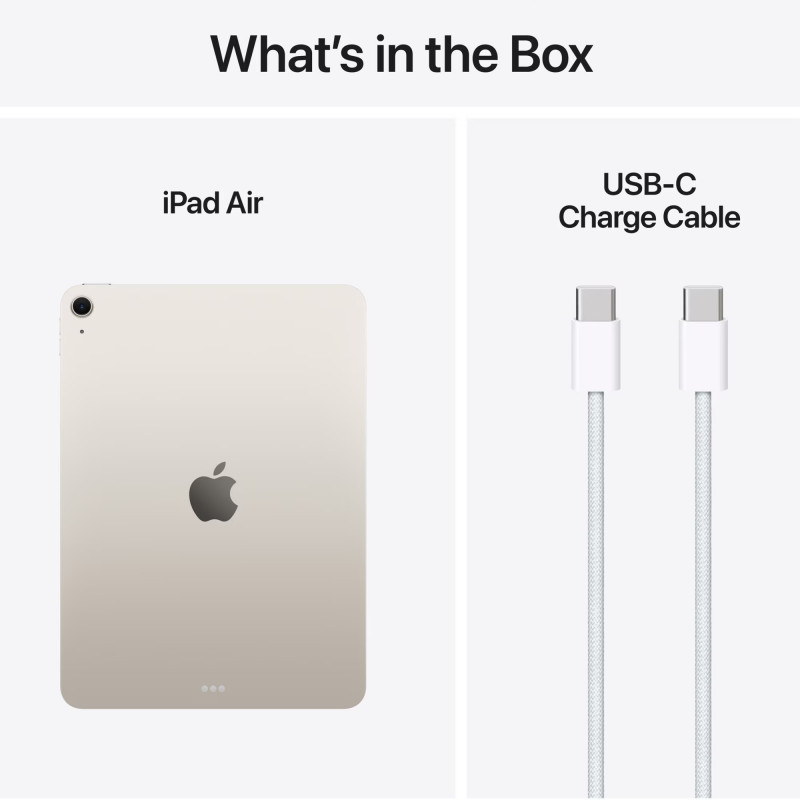 Tabletă Apple iPad Air 11'' Generația a 8-a (2026), M4, 256 GB, Wi-Fi, Alb Starlight