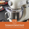 Mixer planetar Swiss Haus SH-KM2005, 1000 W, 5 l, 12 viteze, pornire treptată, cap rabatabil, vas din inox, bej