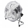 Ventilator de podea Esperanza EHF005, 50 W, 3 viteze, 30 cm, unghi de înclinare 90-270°, silențios, cu circulație a aerului, crom/metalic