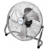 Ventilator de podea Esperanza EHF005, 50 W, 3 viteze, 30 cm, unghi de înclinare 90-270°, silențios, cu circulație a aerului, crom/metalic