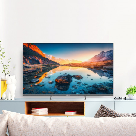 Televizor Smart Tech 43UW02V, 43″ (109 cm), 4K Ultra HD 3840 × 2160, clasa de eficiență energetică F, Smart TV, DLED, Wi-Fi, Bluetooth, Google TV, negru