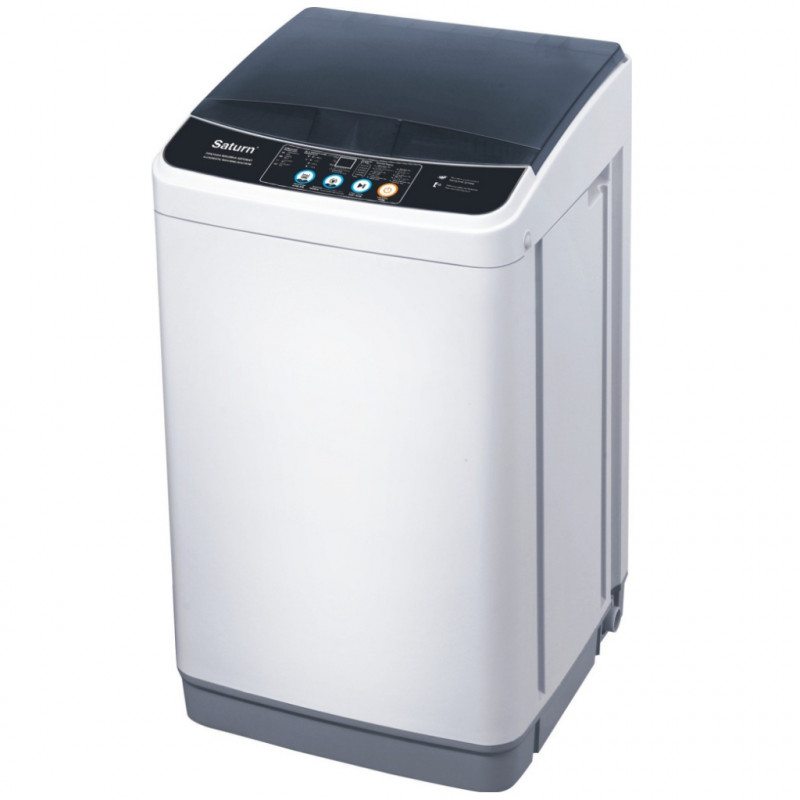 Mașină de spălat semiautomată Saturn ST-WM0630, clasa F, 5,5 kg, 350 W, 2 programe, temporizator, albastru/alb