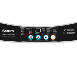 Mașină de spălat semiautomată Saturn ST-WM0630, clasa F, 5,5 kg, 350 W, 2 programe, temporizator, albastru/alb