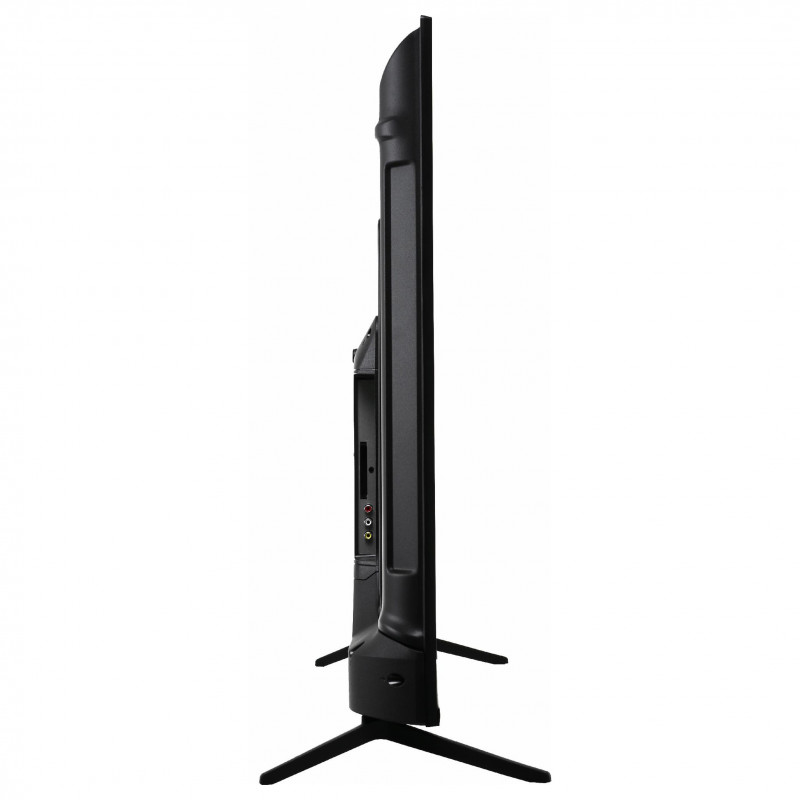 Televizor RCA RK50UN1, 50″ (125 cm), 3840×2160 UHD 4K, clasa de eficiență energetică F, Smart TV, HDR10, DLED, Wi-Fi, Bluetooth, sistem de operare Roku, negru.