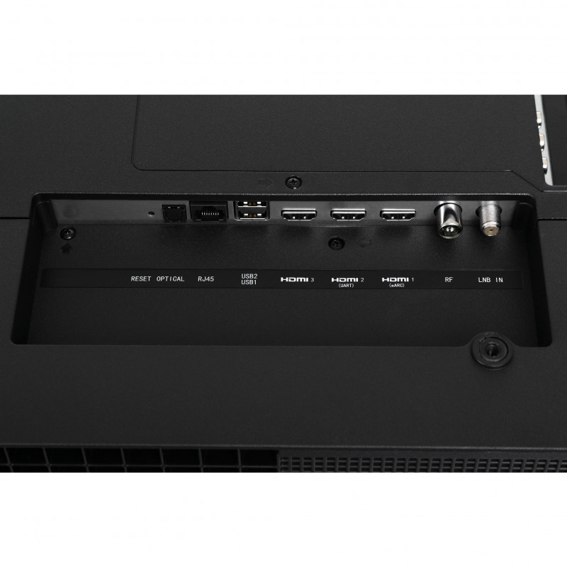 Televizor RCA RK50UN1, 50″ (125 cm), 3840×2160 UHD 4K, clasa de eficiență energetică F, Smart TV, HDR10, DLED, Wi-Fi, Bluetooth, sistem de operare Roku, negru.