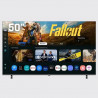 Televizor AIWA TS-501N de 50″ (127 cm), 4K Ultra HD (3840 × 2160), clasa F, cu tehnologie DLED, Wi-Fi, Bluetooth și sistem de operare TizenOS, negru.