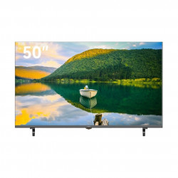 Televizor AIWA TS-501N de 50″ (127 cm), 4K Ultra HD (3840 × 2160), clasa F, cu tehnologie DLED, Wi-Fi, Bluetooth și sistem de operare TizenOS, negru.