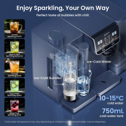 Modul suplimentar pentru apă carbogazoasă și apă rece Jimmy Matrix S9, pentru M9 Pro, 0,75 l, până la 2 sticle de câte 0,5 l, 10-15 °C, gri