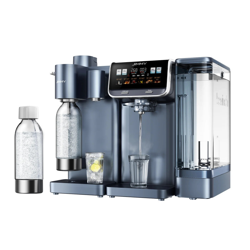 Sistem de purificare a apei Jimmy Matrix M9 Pro, 2200 W, 4 setări de debit, 6 setări de temperatură, filtrare în 7 etape, protecție UV, ecran tactil cu LED, protecție pentru copii, gri