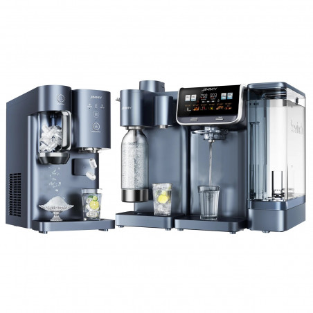 Sistem de purificare a apei Jimmy Matrix M9 Pro, 2200 W, 4 setări de debit, 6 setări de temperatură, filtrare în 7 etape, protecție UV, ecran tactil cu LED, protecție pentru copii, gri