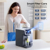 Sistem de purificare a apei Jimmy Matrix M9 Pro, 2200 W, 4 setări de debit, 6 setări de temperatură, filtrare în 7 etape, protecție UV, ecran tactil cu LED, protecție pentru copii, gri