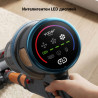 Aspirator vertical Yaber P20, 400 W, 0,8 l, 81 000 rpm, 52 min, 3+1 trepte de putere, filtru HEPA, iluminare LED a periei, model independent, galben/gri