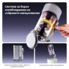 Aspirator anti-acarieni Jimmy BX8 Pro, 600 W, 0,5 l, 17 kPa, Pro-Brushroll, Sterilizare prin încălzire la 65 °C, Ultrasunete, UV, Ioni negativi, Filtrare în 6 etape, Gri/Violet