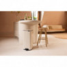 Coș de gunoi Brabantia Bo Pedal 1010124, 30 l, închidere ușoară, bază antiderapantă, bej
