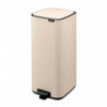 Coș de gunoi Brabantia Bo Pedal 1010124, 30 l, închidere ușoară, bază antiderapantă, bej