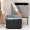 Coș de gunoi Brabantia Bo Touch 1010451, 36 l, deschidere lină și silențioasă, deschidere largă, gri deschis