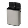 Coș de gunoi Brabantia Bo Touch 1010455, 60 l, deschidere lină și silențioasă, deschidere largă, gri deschis